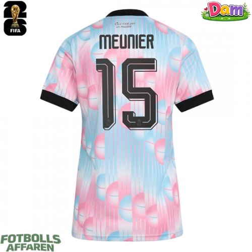 Belgien Thomas Meunier #15 Bortatröja Kvinnor VM 2026 Kortärmad
